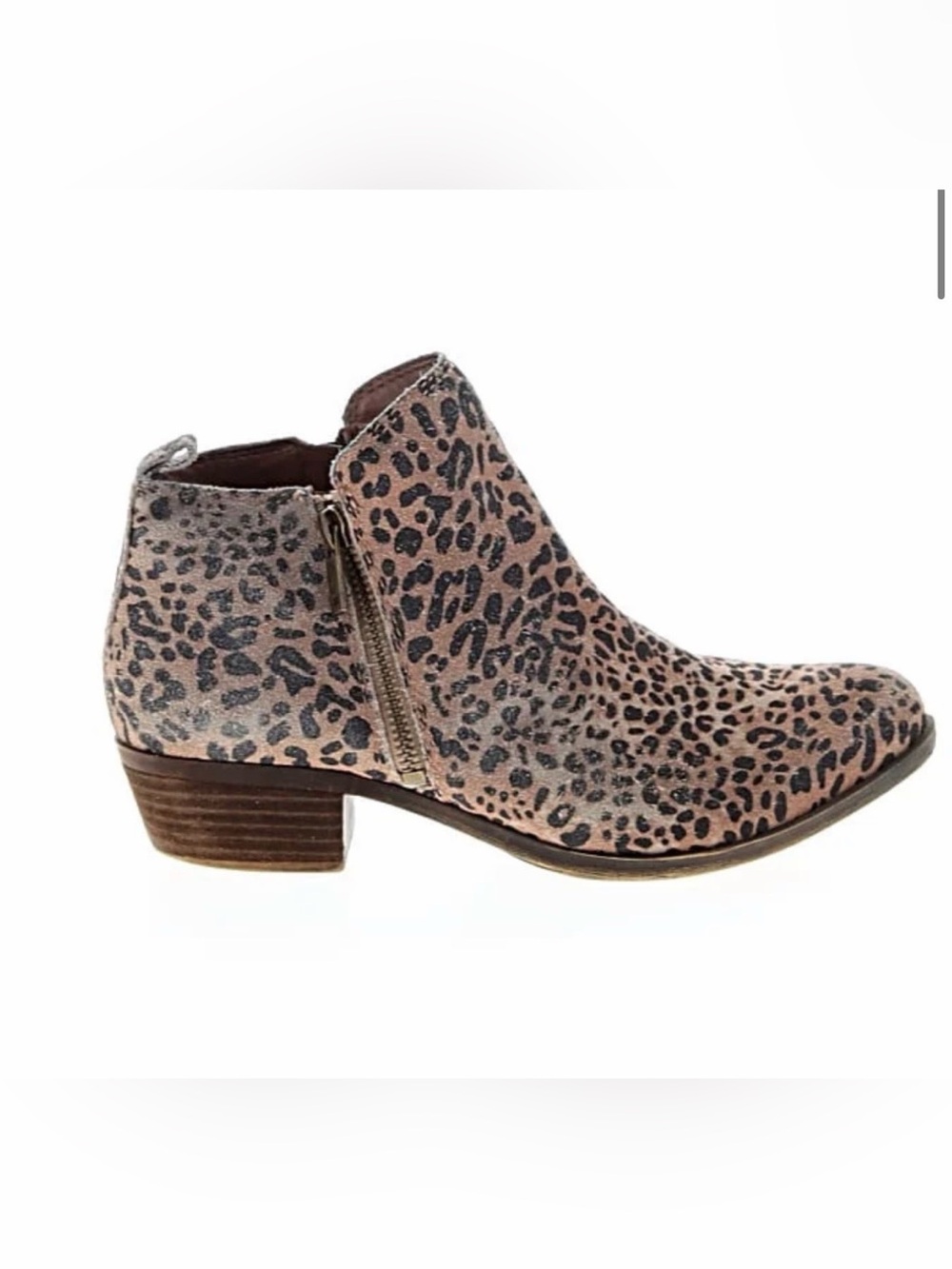 Lucky Brand Leopard Print Side-Zip Women's Ankle Boot